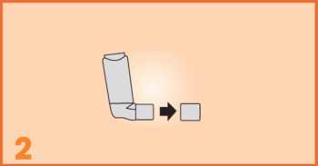 AeroChamber Plus Flow-Vu użycie dla dzieci - 2. krok AeroChamber Plus Flow-Vu użycie dla dzieci - 2. krok