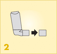 AeroChamber Plus Flow-Vu z maską dla dzieci instrukcja użytkowania - 2. krok