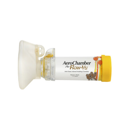 Produkt - AeroChamber Plus Flow-Vu z maską dla dzieci (Żółty)