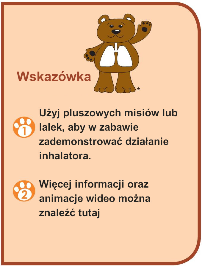 Wskazówki do użycia AeroChamber Plus Flow-Vu dla dzieci